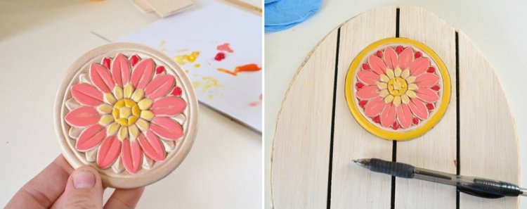 Decrarea poate fi decorată cu un medalion Faceți-vă-singur-să-faceți-ornament-din-lemn-flori-magazin-de-ambarcațiuni-mandala