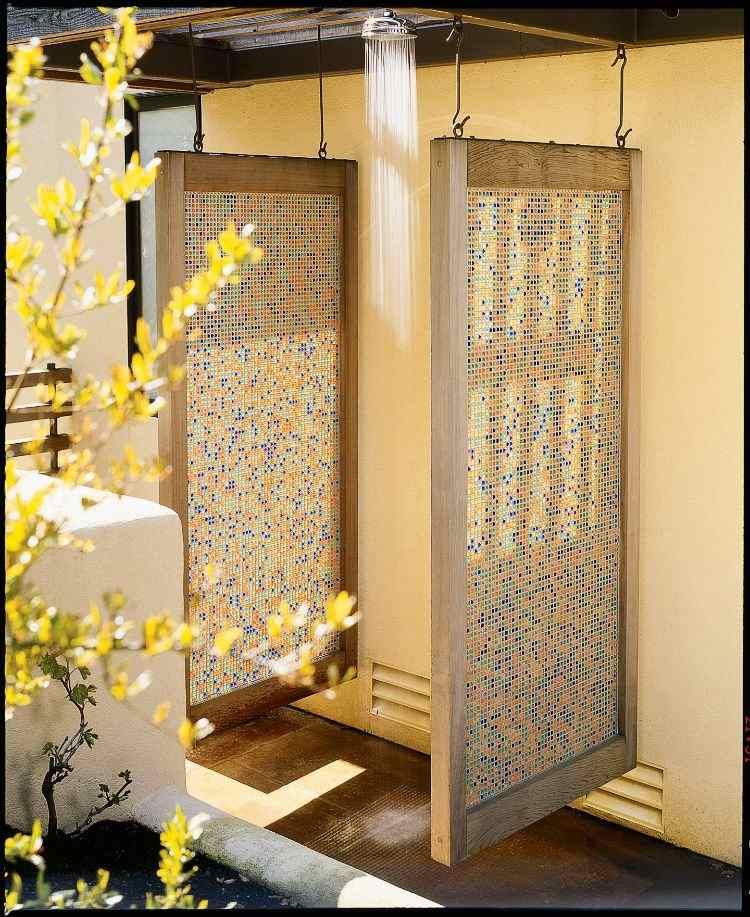 construiți-vă propriul duș în grădină duș în aer liber grădină dușuri în piscină în aer liber