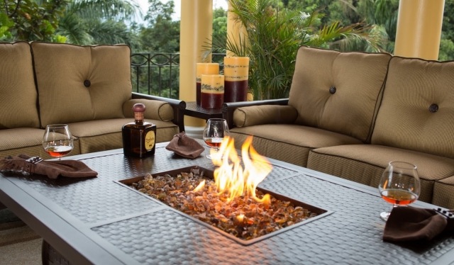 tendințe design grădină masă exterioară șemineu integrat tendinte gradina design 2014 masa semineu integrat