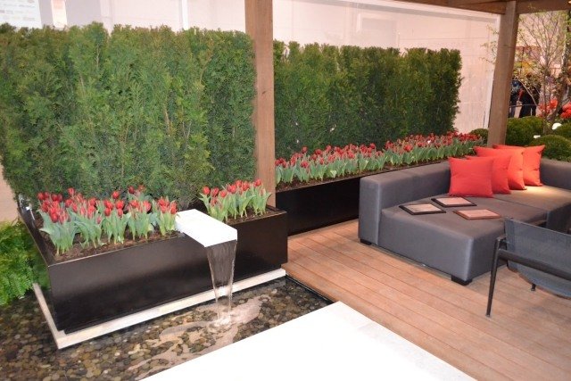 design de grădină 2014 caracteristică de apă gard de protecție gard viu design modern de grădină caracteristică de apă gard de protecție gard viu