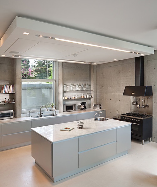 modern-alb-bucătărie-design-bucătărie-insulă