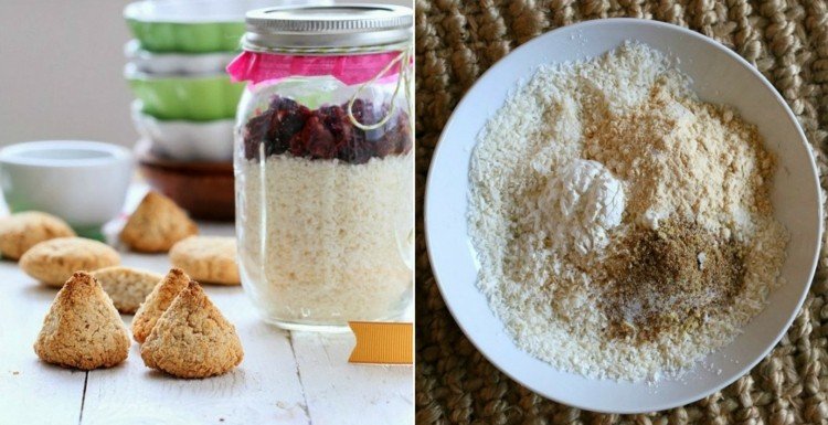 Alegeți o rețetă de macaroon ca cadou de Crăciun cadouri-borcan-macaroon-reteta-ingrediente-uscate-fursecuri-de-Craciun