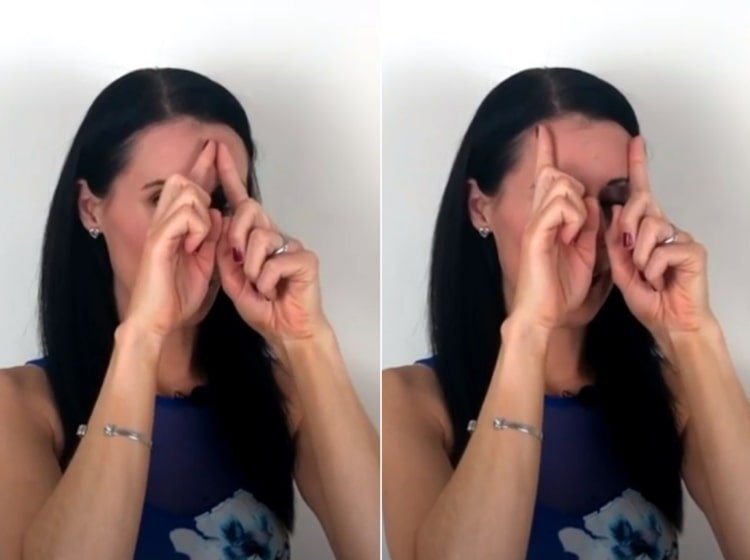 Neteziți și strângeți fruntea cu exercițiul ștergătorului de parbriz