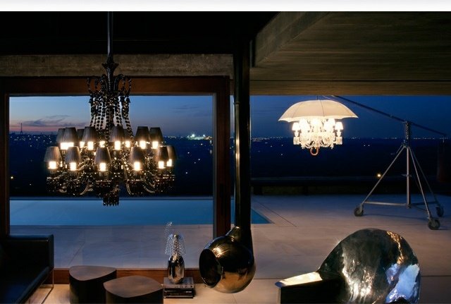 Casă de iluminat clasic din cristal în interior