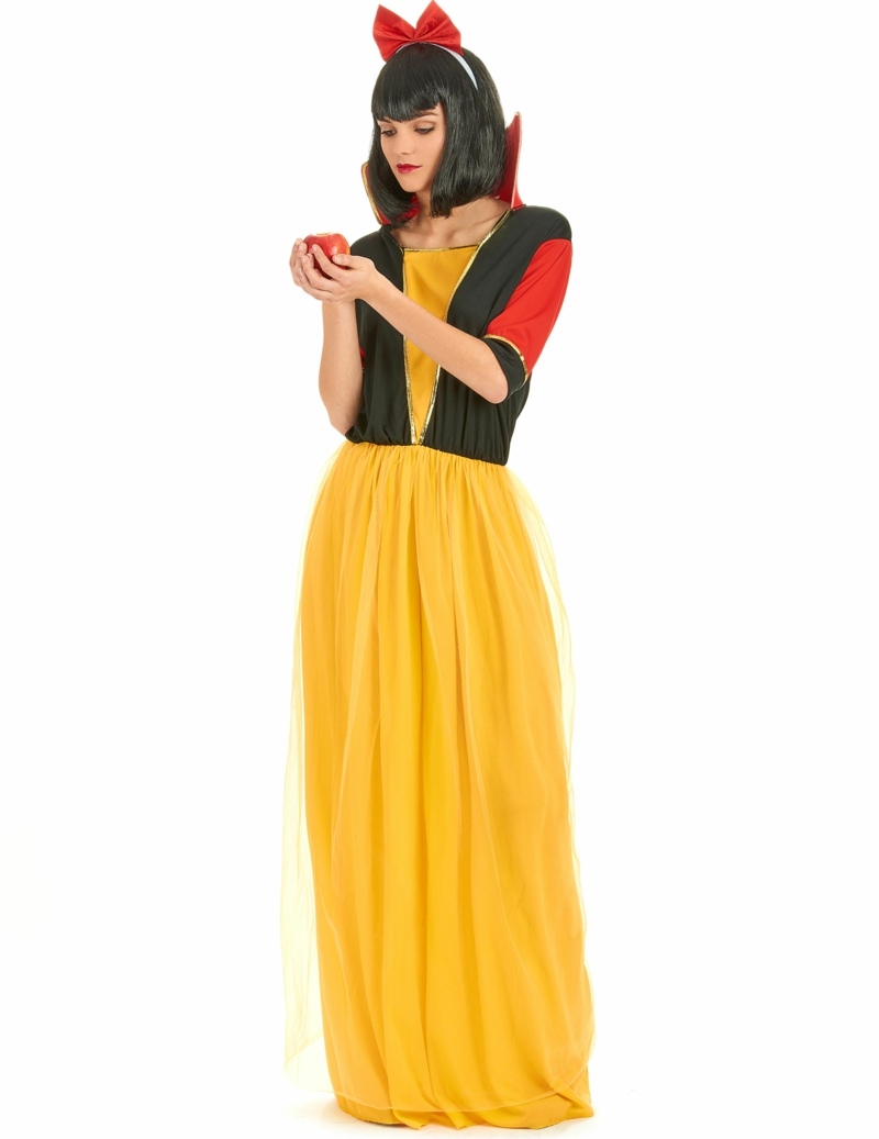 Costumul Albă ca Zăpada este, de asemenea, ieftin costume de carnaval ieftine temă basm temă perucă albă ca zăpada galbenă