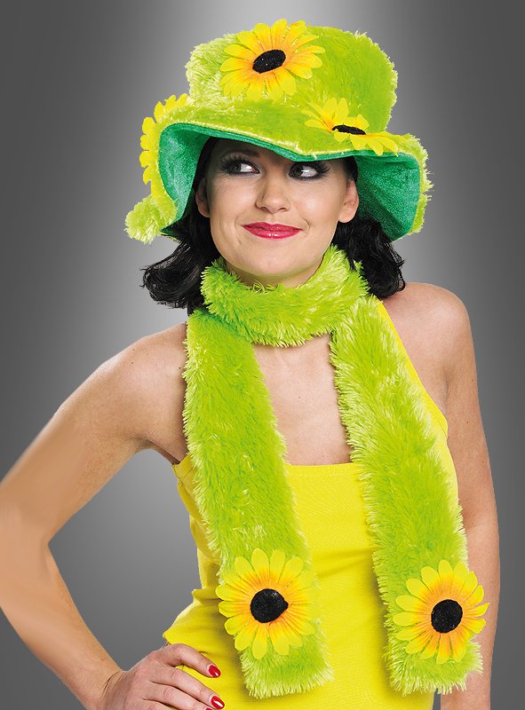 Costume de carnaval femei online eșarfă hippie floarea-soarelui verde Costume de carnaval ieftine femei online eșarfă hippie verde