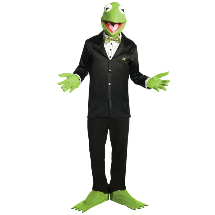 Costume de carnaval ieftine - Kermit de la Muppet Show costume de carnaval ieftine kermit-broasca-muppets-costum-negru
