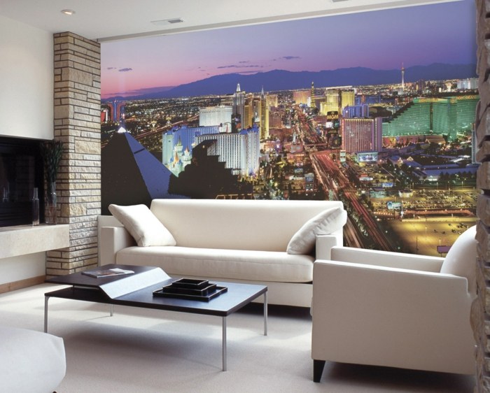 Idei de tapet foto ieftine Las Vegas Fotomural Lumini Las Vegas