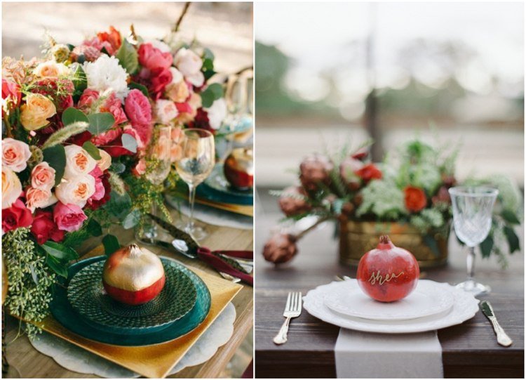 Vopsiți rodii de aur sau etichetați-le cu un marker de aur