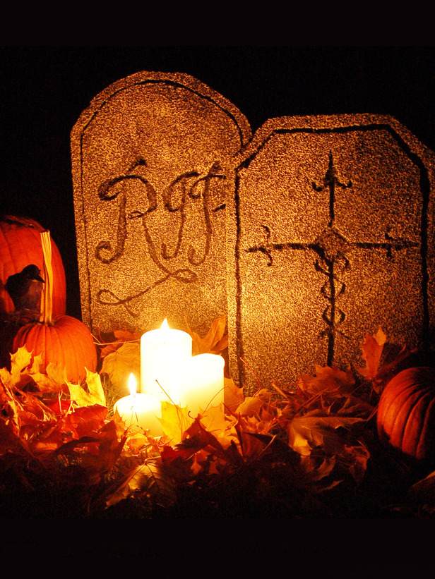 Decorațiunile de grădină de Halloween, personalizate, lucrează cu pietre funerare din polistiren Decorare-grădină-Halloween-fă-te-singur-cu-spumă-din-poliester-pietre funerare