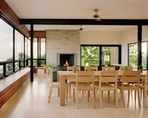 zonă de luat masa mobilier din lemn casă de țărm cu design modern zonă de luat masa mobilier din lemn casă bancară design modern