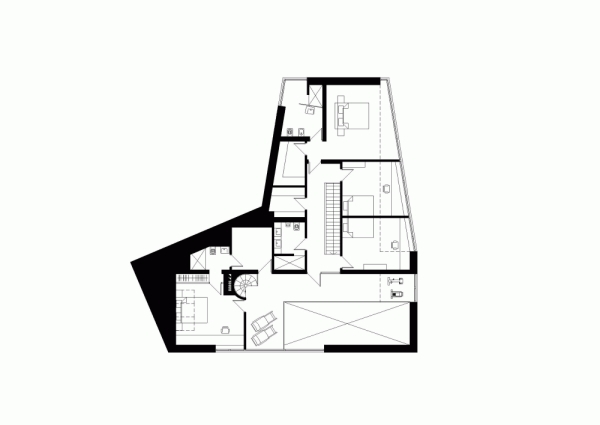 casă oțel lemn aspect modern design etaj superior casă de oțel în lemn aspect modern design etaj superior