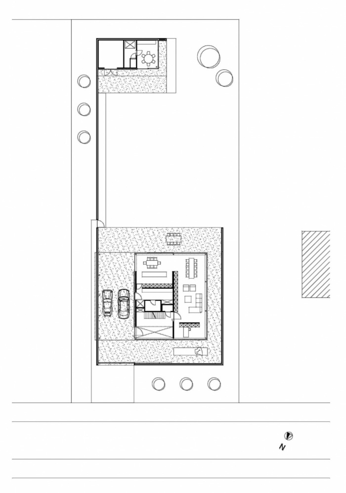 Casă în Belgia - plan la primul etaj amenajarea casei în planul parterului din Belgia