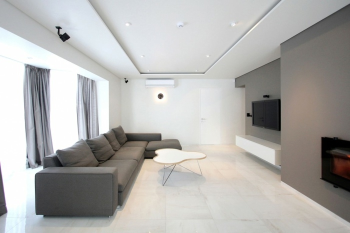 Interiorul casei în camera de zi cu stil minimalist mobilier pentru casă sufragerie modernă de perete gri