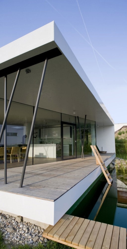arhitectură inovatoare cu un etaj design exterior minimalist modern - casă de vacanță