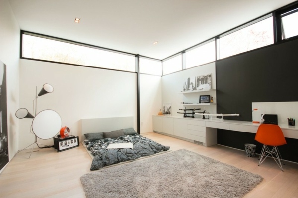 Cameră pentru adolescenți, piscină interioară-casă modernă Mobilier de cameră pentru tineri în stil scandinav