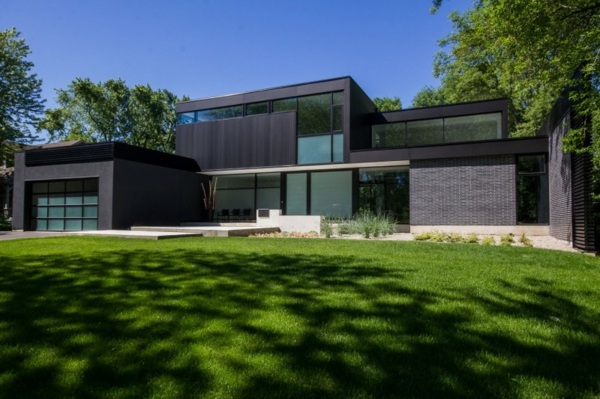 casă modernă-fațadă minimalistă fațada casei moderne