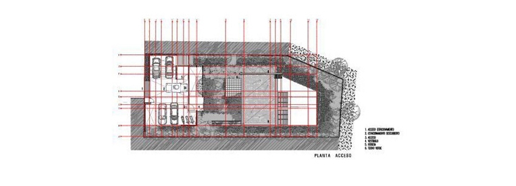 Planul și planul casei luxosului arhitect casă-fațadă-sticlă-arhitectură-modernă-casă-plan-etaj-cameră-diviziune-parcela-natură