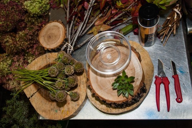 realizează-ți singur aranjamentul de flori de toamnă materialele Păstăi Scabiosa