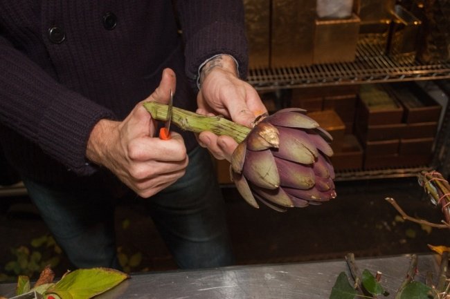 faceți singur aranjamentul florilor de toamnă anghinare de culoare violet