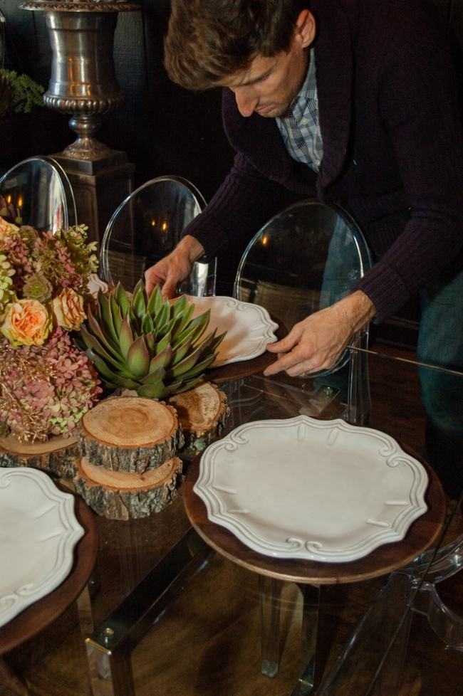 decorare masa aranjeaza idee aranjament flori toamna portelan