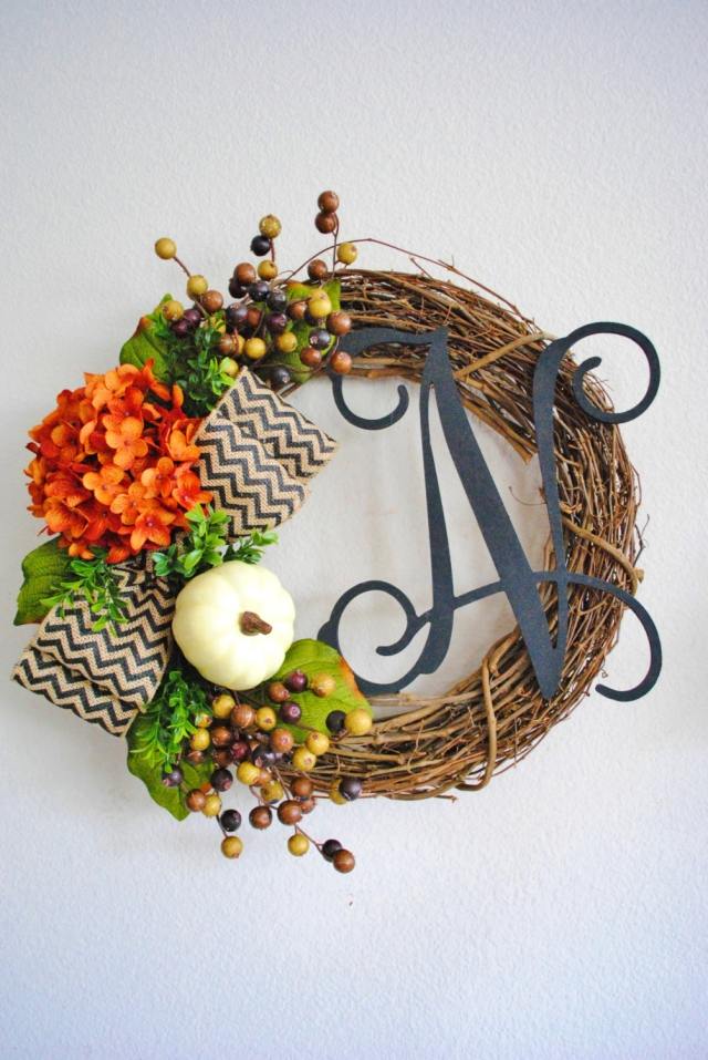 decor de toamna cununa fructe de padure portocala hortensie decor-toamnă-coroană-fructe-de-padure-portocaliu-hortensie