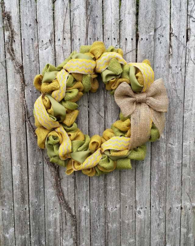 Panglica de iută Herbstdeko, înfășurată în galben verde toamnă-decorare-coroană-iută panglică-verde-galben-învelită