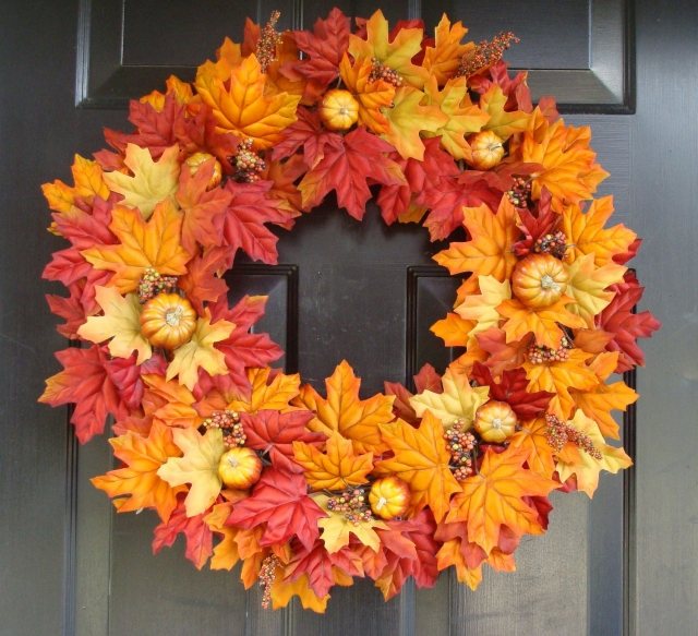 toamna turcoaz frunze frunze artificiale mini Tinker coroane de uși de toamnă-frunze-artificiale-mini-dovleci