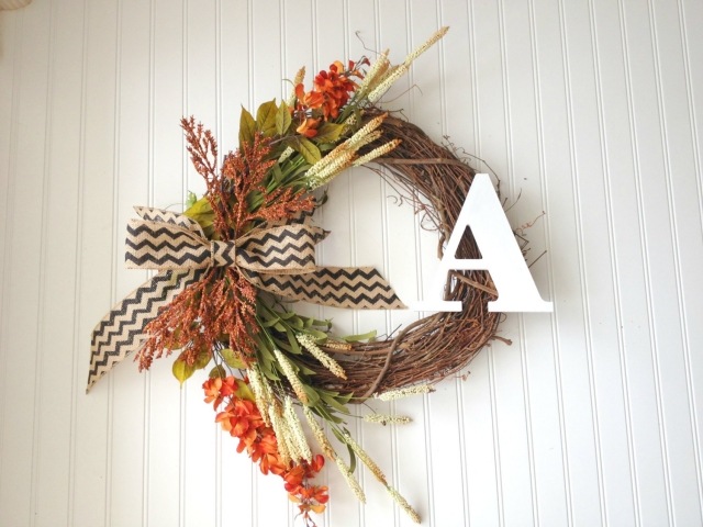 toamnă coroană ușă tinker vânturi coroană buclă goală legată în lateral Tinker toamna coroană de ușă de coroană-coroană-gol-buclă-legată lateral