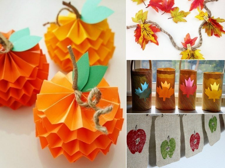 Realizați decorațiuni de toamnă cu copii - idei pentru ghirlande, felinare și figuri de dovleac