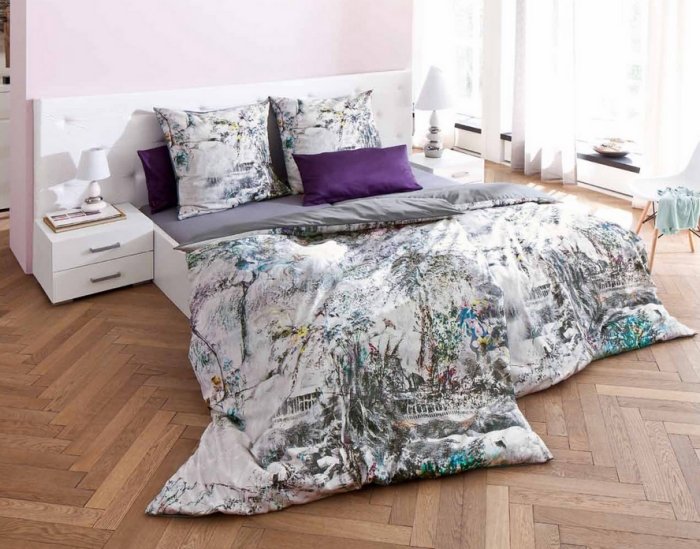 Lenjerie din satin pentru imprimarea digitală a patului - textile pentru casă florale și grafic de înaltă calitate de la Fleuresse lenjerie-de-satin-bumbac-textile-de-casă-de-înaltă calitate-tipărire-digitală-florală-grafică