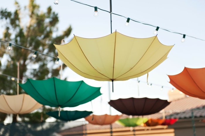 Umbrele idei de decorare nunta Idei de decorare nunta in aer liber