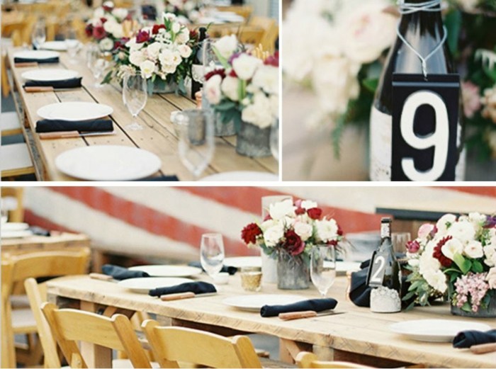 Masă de nuntă decorativă festivă cu sticle de vin Idei petrecere nunta masa nunta-festiva-decora