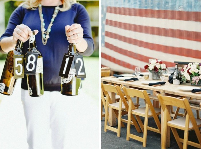 Proiect DIY pentru petrecerea de nunta Idei pentru petreceri de nunta-sticle-de-vin-ca-decor-de-nunta-pe-masa