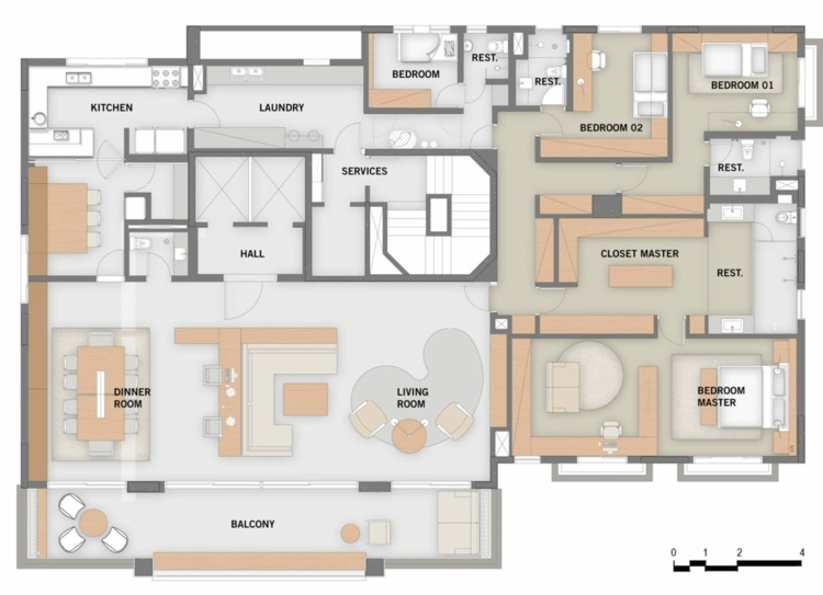lemn-tavan-plan-etaj-apartament-apartament-inspiratie