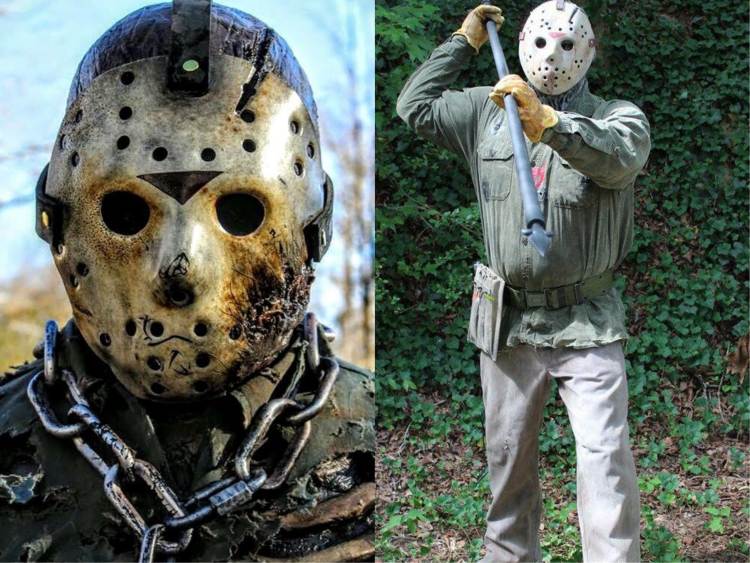 mască de costum de groază fă-ți de Halloween jason vorhees