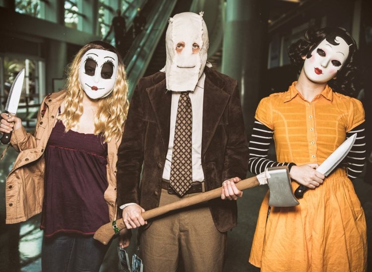 costum de groază străini costum mască de Halloween creați-vă