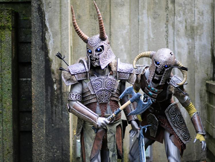costum de groază idei de Halloween bărbați draugr deathlord