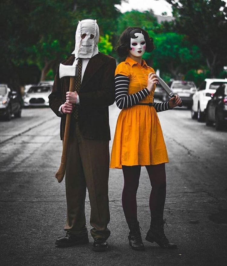 costum de groază străinii idei de mască de Halloween rapid