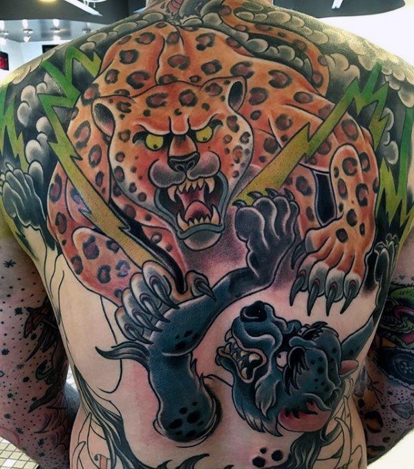 Design de tatuagem de hiena