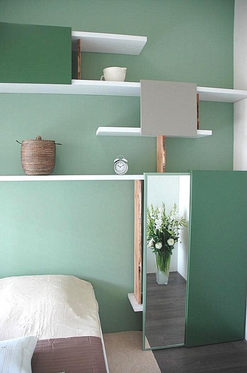rafturi de perete idei simple dormitor interior menta rafturi de perete idei simple de dormitor interior în menta