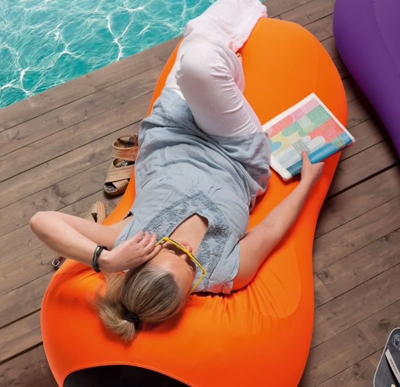 Sac de fasole pentru confortabil culcat pe terasă Idei-design terasă-impermeabil-sac de fasole-portocaliu-arredaclick