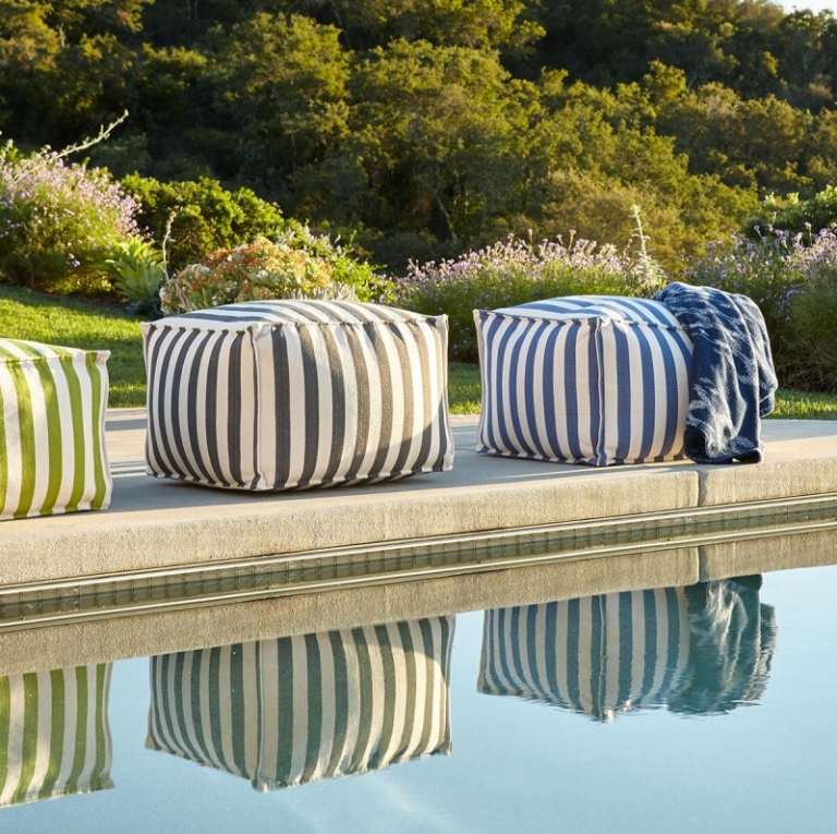 Pungi de fasole moderne cu dungi în diferite culori Idei-design terasa-dungi-sac de fasole-zona de relaxare-horchow