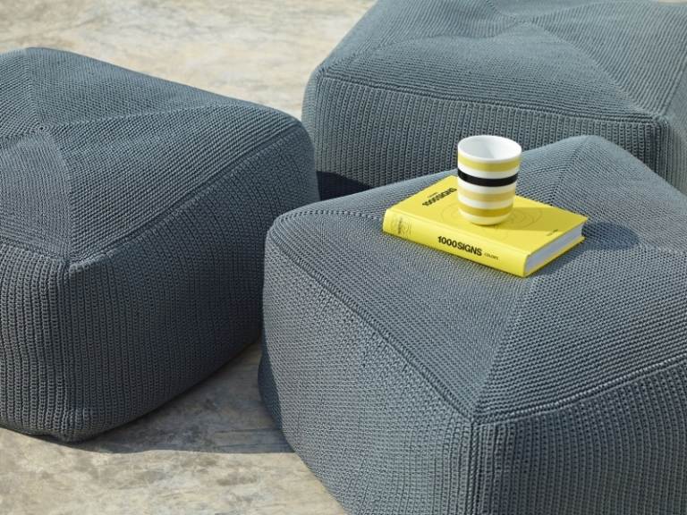 Geanta pentru terasa modernă de la linia Cane Idei-design terasă-perne-scaune țesute manual-linie de trestie