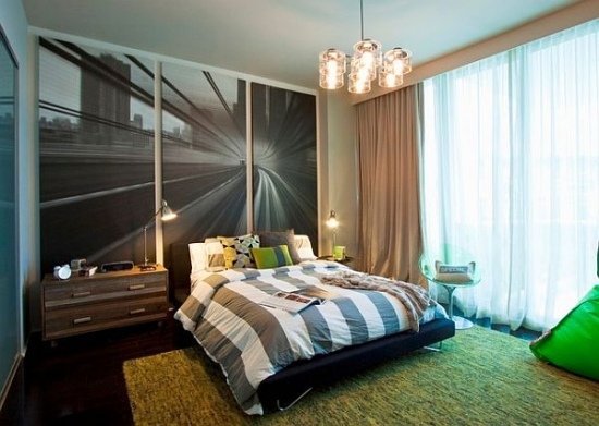 Dormitoare moderne pentru tineri, design de perete Dormitor modern pentru tineri design perete design covor