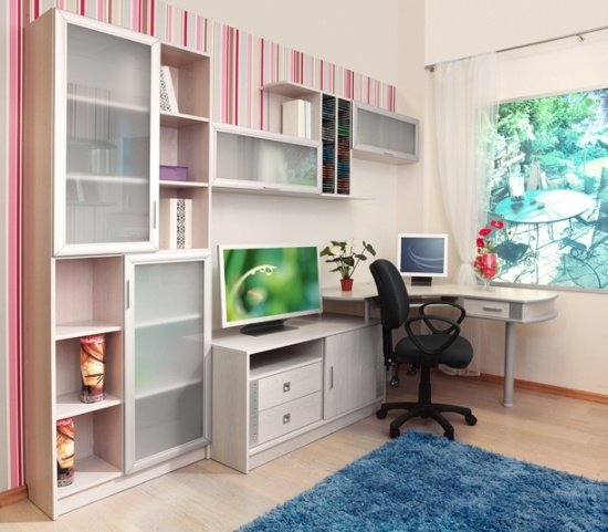 Tapet perete dungi birou cameră băieți Tapet de perete cu dungi design birou cameră băieți