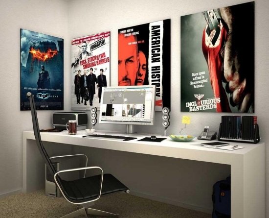 Afișări cinematografice pentru birou la locul de muncă Afișe de design perete birou la locul de muncă al camerei pentru tineri
