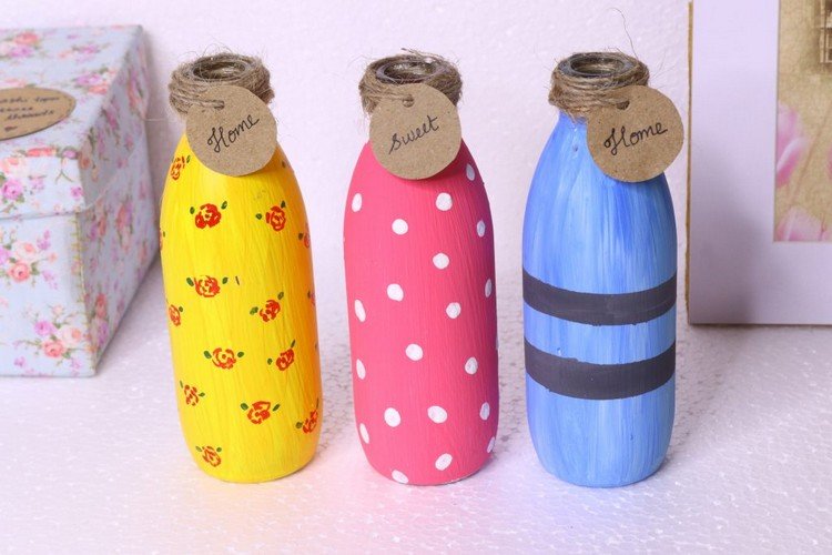 Vopsea sticle cu instrucțiuni pentru copii