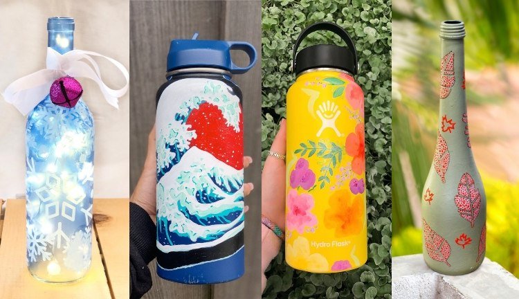 Idei pentru vopsirea sticlelor