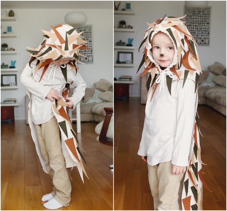 Costum de arici pentru copii carnaval idee